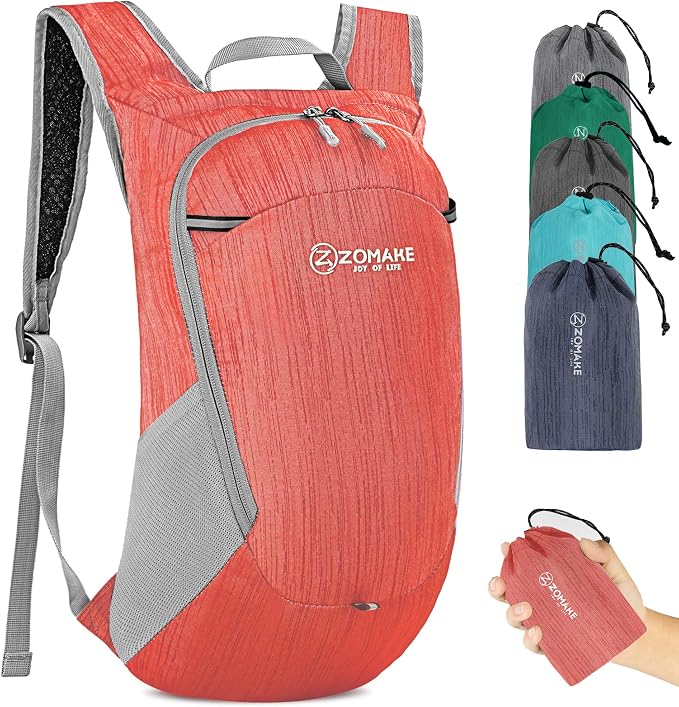 ZOMAKE Ultra Lightweight Packable Backpack 18L, Small Foldable Hiking Backpacks by ZOMAKE
