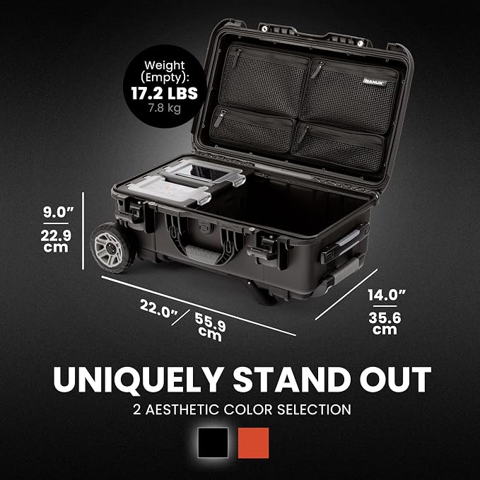 NANUK Trail 30 – 28.5L Waterproof Storage Box – Wheeled and Modular Cargo Case - Image 5