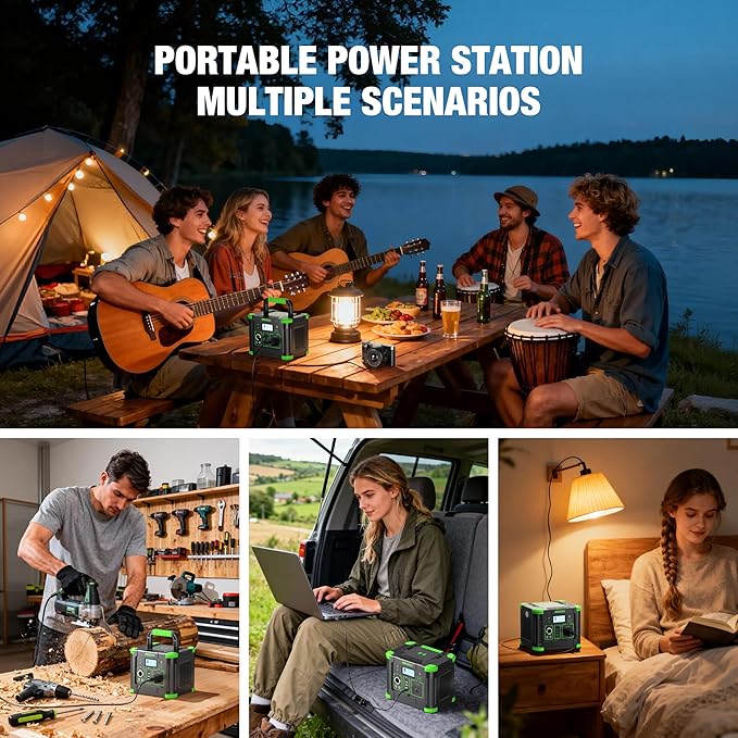 Portable Power Station 330W Solar Generator 288Wh, 60W USB-C PD Fast Charging - Image 7