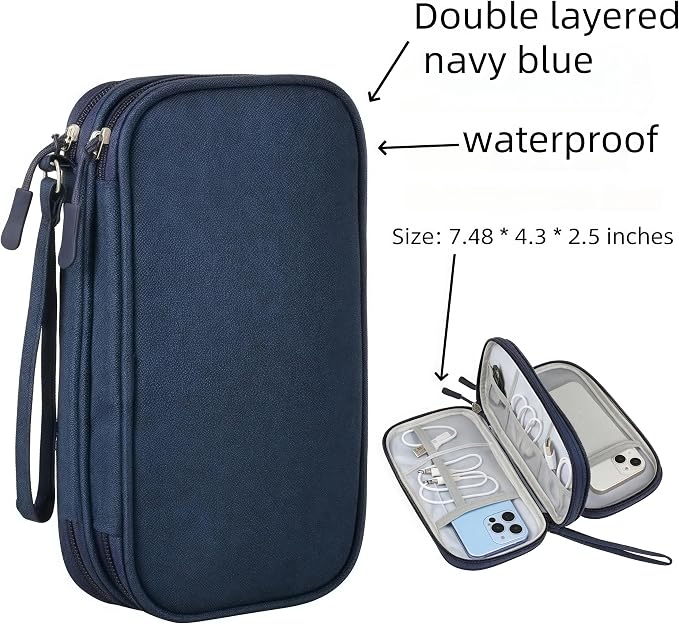 Electronic Organizer Travel Cable Accessories BagPouch Portable Waterproof - Image 3