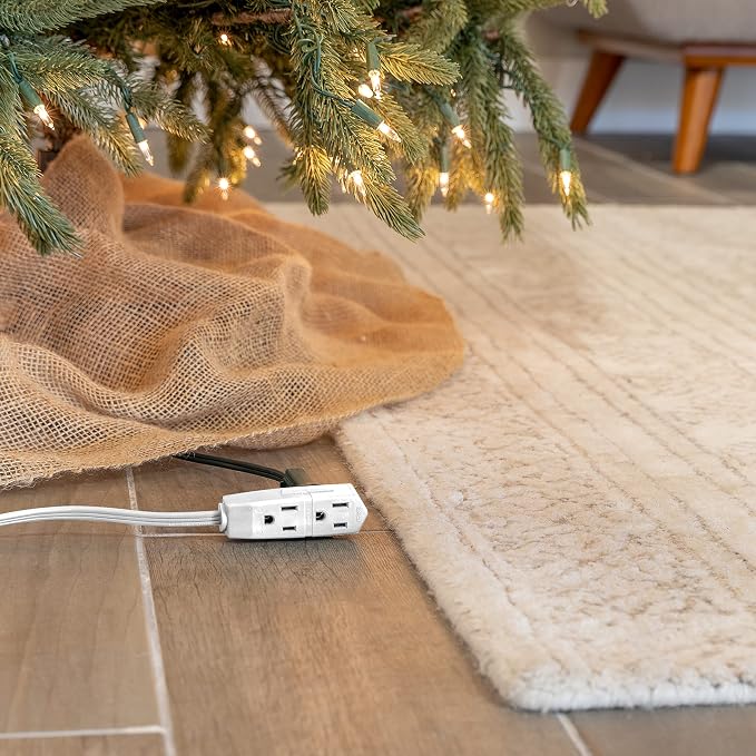 GE 3-Outlet Flat Extension Cord 3 Ft Grounded Extension Cord - Image 5