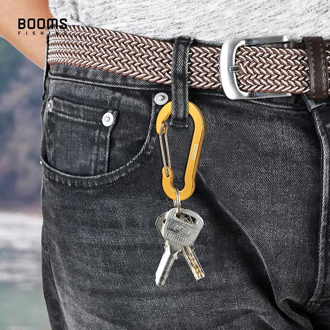 Booms Fishing CC5 Multi-Use Carabiner Clips, 10 Pack 2.7" Small Caribeener Clips - Image 5