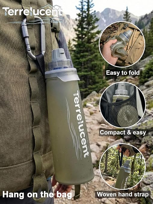 33.8 oz Collapsible Water Bottle - Image 4