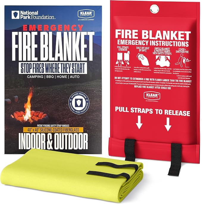 National Park Foundation Partner Emergency Silicone Fire Blanket by KlearConcepts
