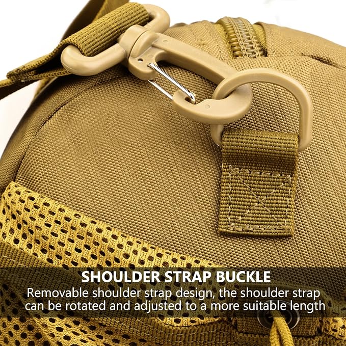 ArcEnCiel Small Tactical Duffle Bag Men Gym Pack Military Molle Shoulder Bags - Image 7