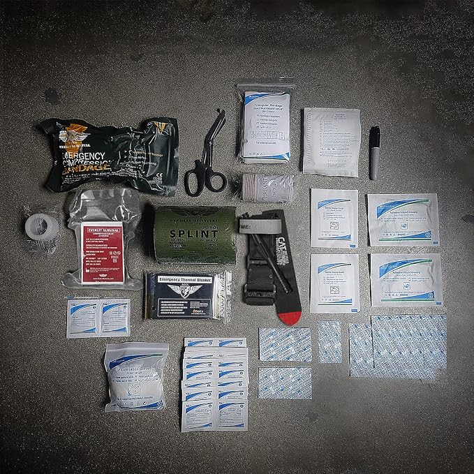 EVERLIT Emergency Trauma Kit, CAT GEN-7 Tourniquet 36" Splint, Military Combat - Image 5