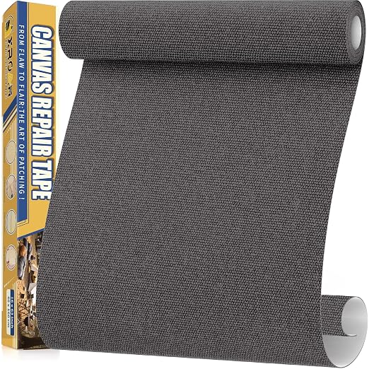Canvas Repair Tape, 16 x 63 Inch Waterproof Heavy Duty Fabric Tape by ProfessionalFurnitureRepair
