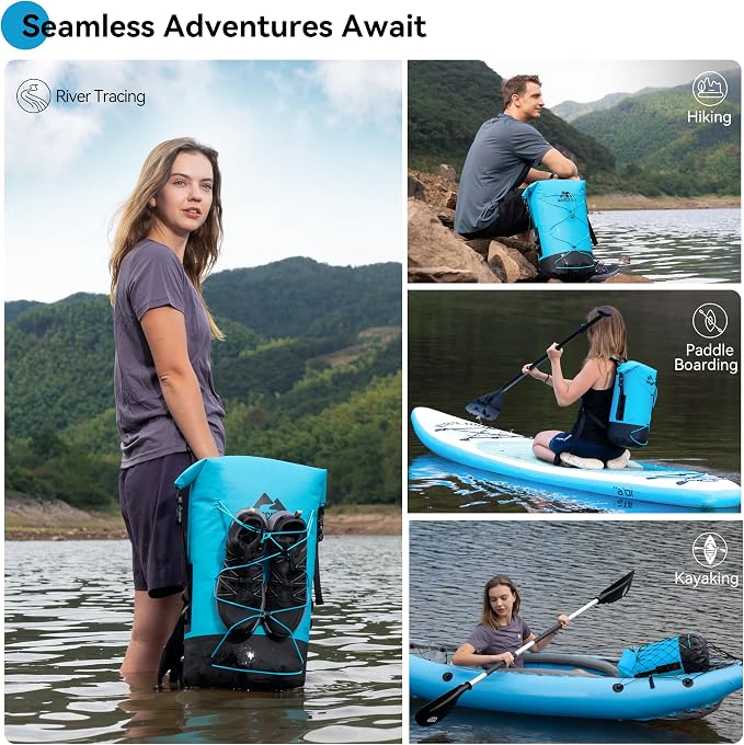 MARCHWAY Floating Roll Top Dry Bag, Flexible Lightweight TPU Waterproof - Image 7