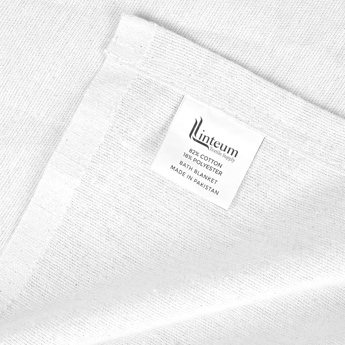 Linteum Textile Cotton Blended Hospital Patient Bath Blanket, Bed Bath Sheet - Image 5