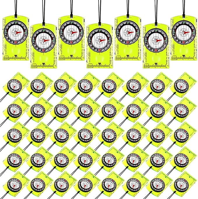 Geiserailie Acrylic Orienteering Compass Hiking Backpacking Map Reading Compass by Geiserailie