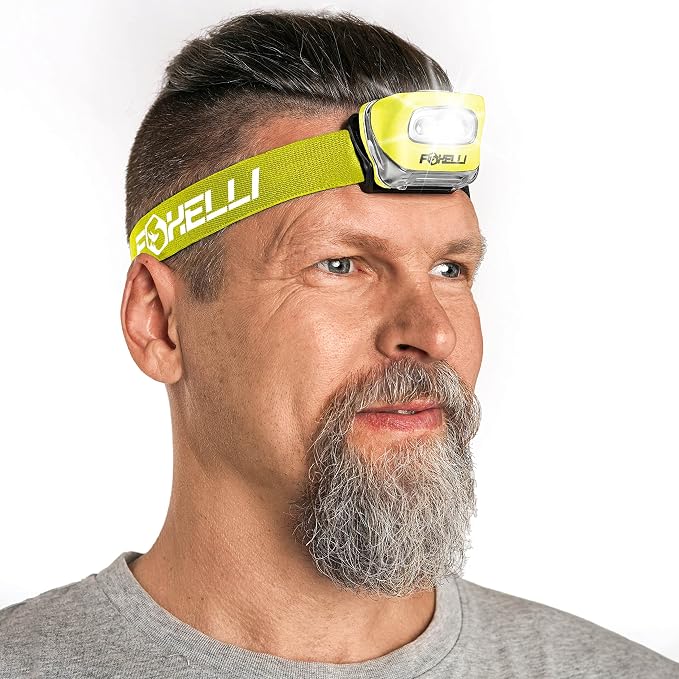 Foxelli LED Headlamp Flashlight by FOXELLI
