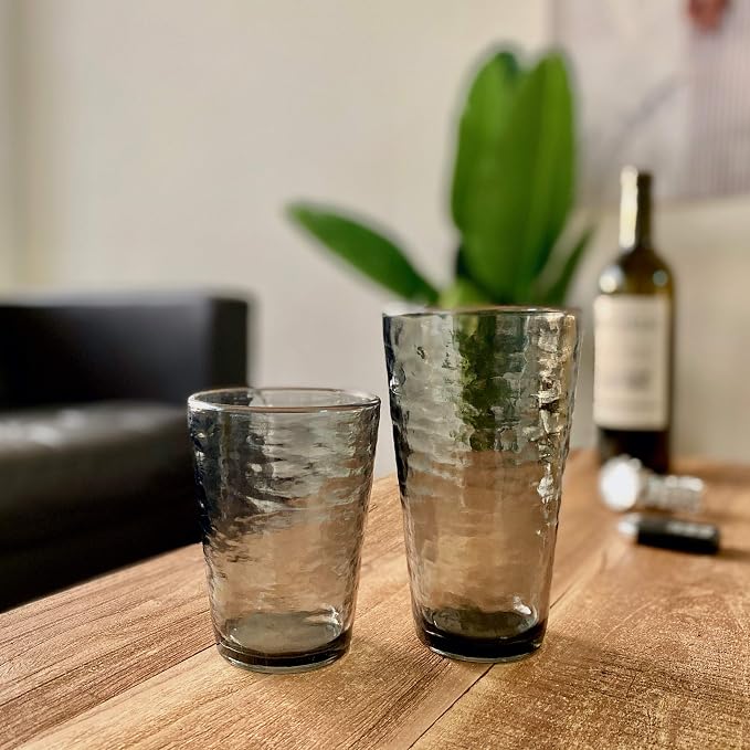 KLIFA- RIPPLE- 16 & 22.5 ounce, Acrylic Tumbler & Highball Drinking Glasses Cups - Image 6