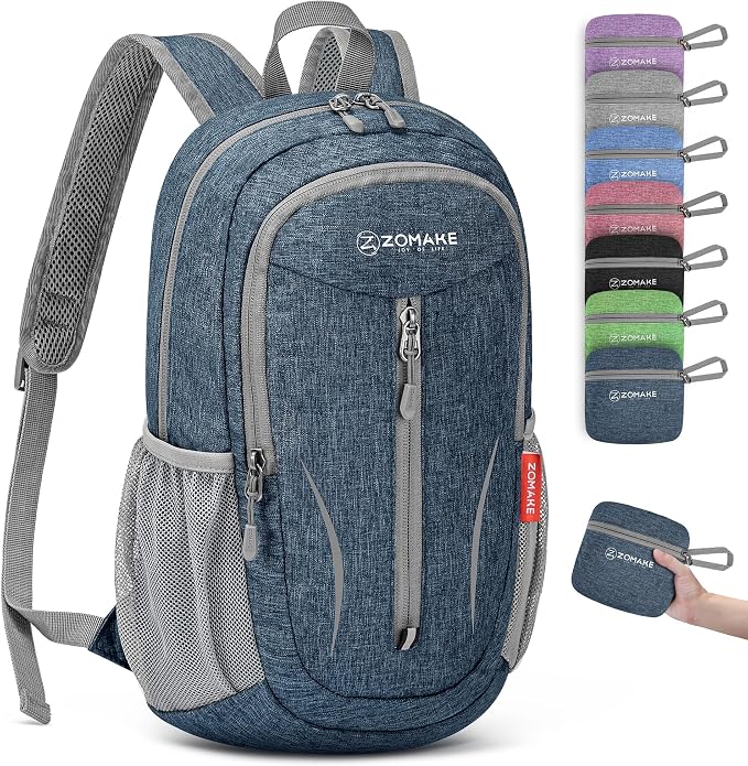 ZOMAKE Ultra Lightweight Packable Backpack 10L, Small Foldable Backpacks Hiking by ZOMAKE