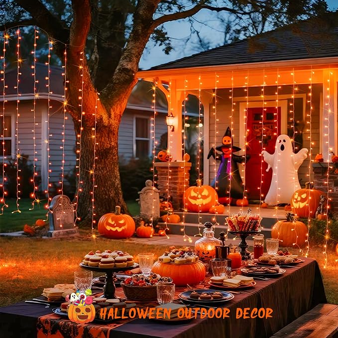 JMEXSUSS 300LED Orange Halloween Lights - Image 7