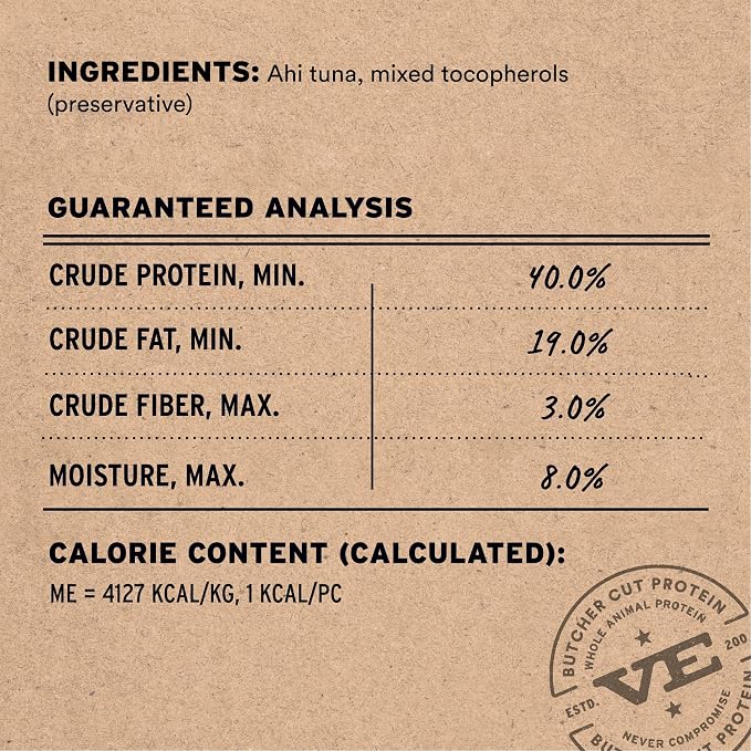 Vital Essentials Freeze Dried Cat Treats | Ahi Tuna Bites, Single Protein | - Image 3
