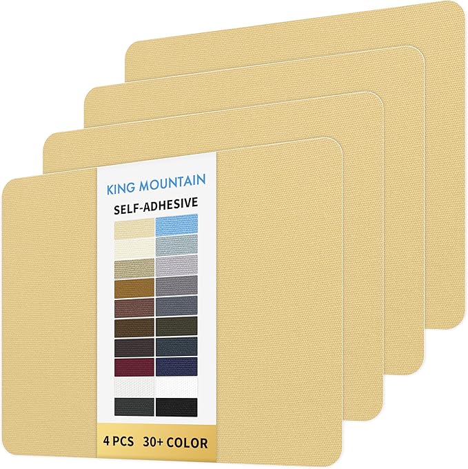 KING MOUNTAIN Canvas Repair Patch 9 x11 Inch 4 Pcs Self-Adhesive Waterproof by ForABetterHomeLife