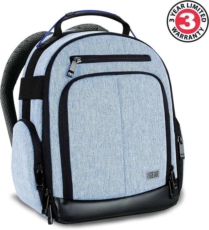 USA Gear Audio Equipment Backpack Fits Audio-Technica System 10, Shure BLX4 - Image 6