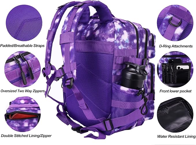 LHI Military Tactical Backpack for Men and Women 45L Army 3 Days Assault Pack - Image 4