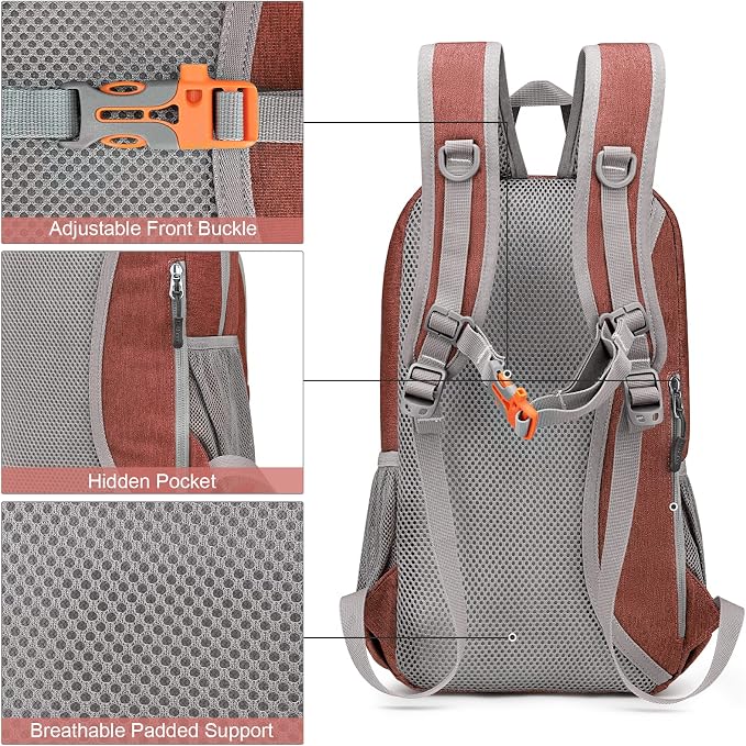 G4Free Mini 10L Hiking Daypack Small Hiking Backpack Cycling Compact Shoulder - Image 5