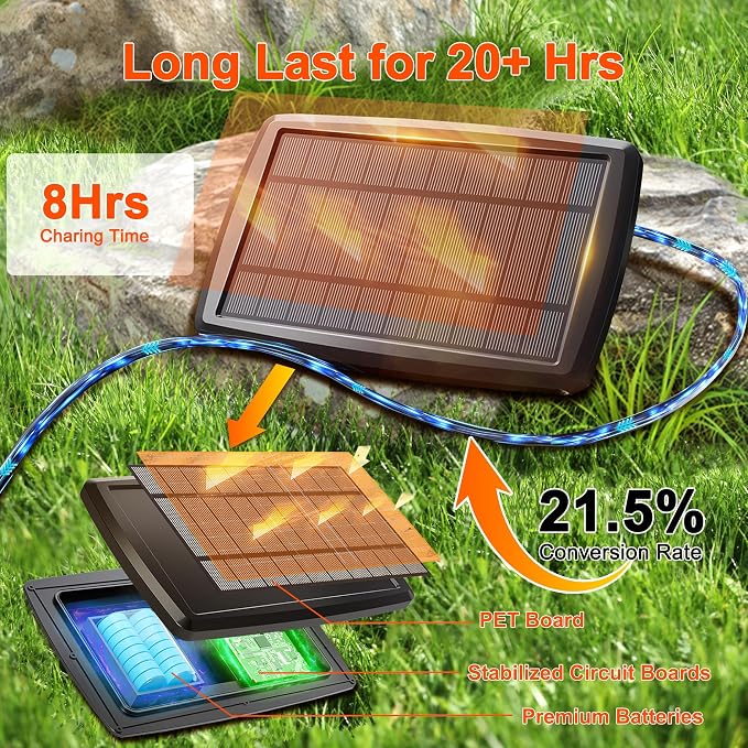 Stright 55FT Solar String Lights Outside Remote Control - Image 5