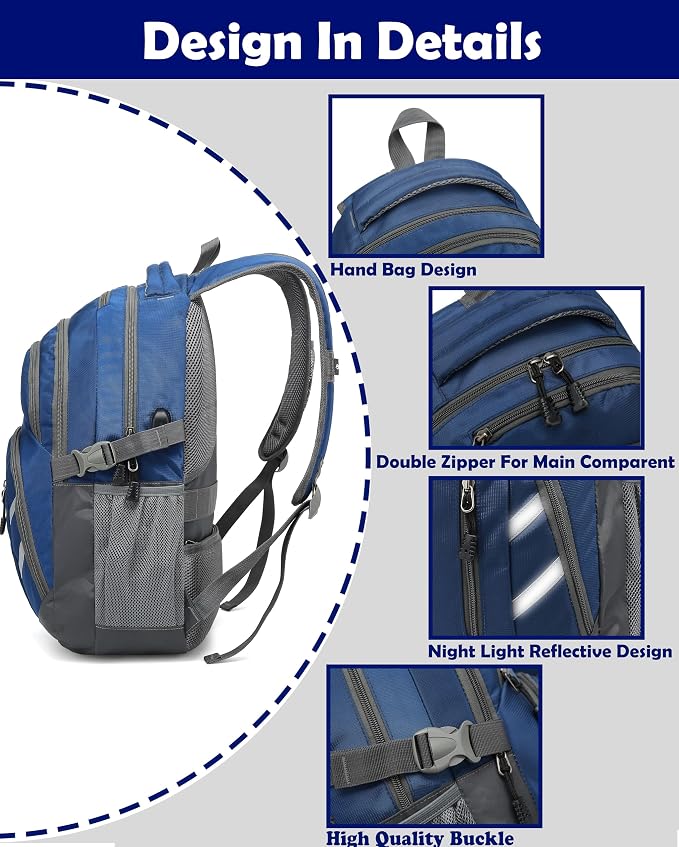 ProEtrade Extra Large Backpack Bookbag - Image 3
