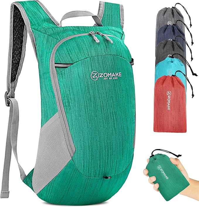 ZOMAKE Ultra Lightweight Packable Backpack 18L, Small Foldable Hiking Backpacks by ZOMAKE