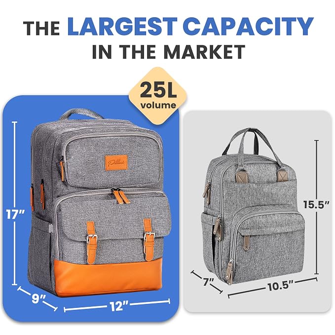 PILLANI Baby Diaper Bag Backpack - Image 7