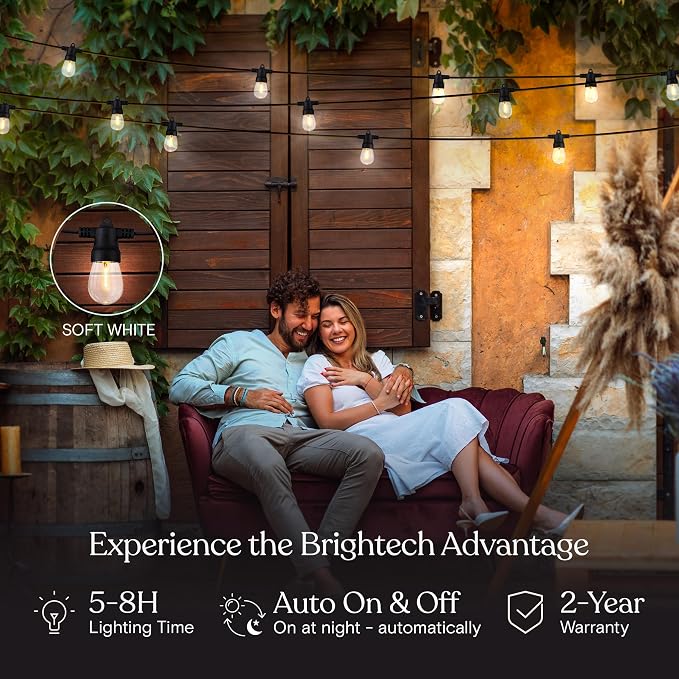 Brightech Ambience Hybrid Outdoor String Lights - Image 3