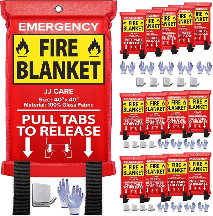 JJ CARE Fire Blanket – 14 Packs by JJCARE