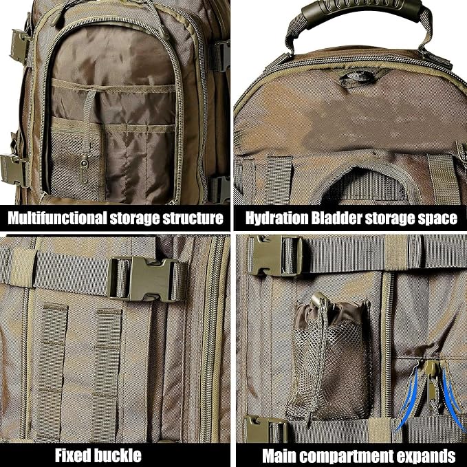 Miramrax Tactical Backpack Military Army Daypack - Image 8
