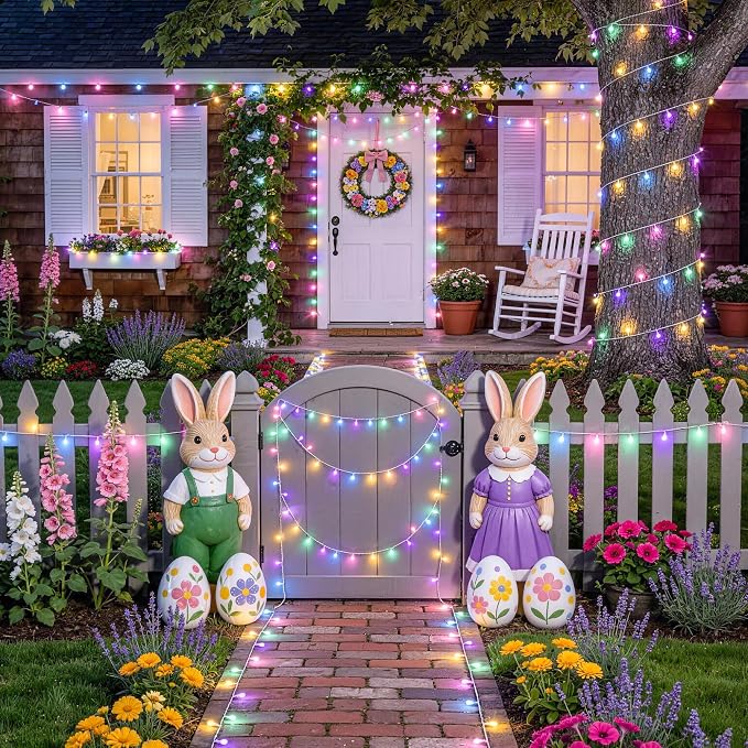 JMEXSUSS 200 LED Easter Lights Outdoor Indoor - Image 2