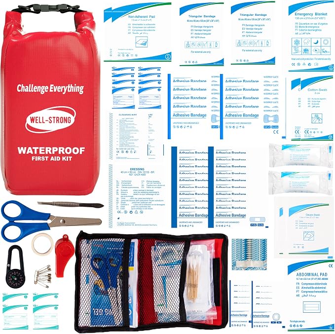 Waterproof First Aid Kit Roll Top Boat Emergency Kit - Image 4
