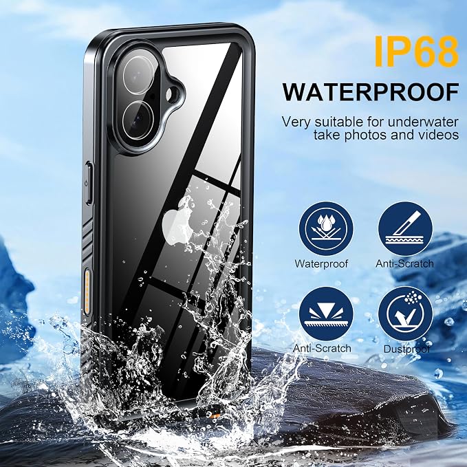 ANTSHARE for iPhone 17 Case, IP68 Waterproof Shockproof Case, - 12 FT Military - Image 3