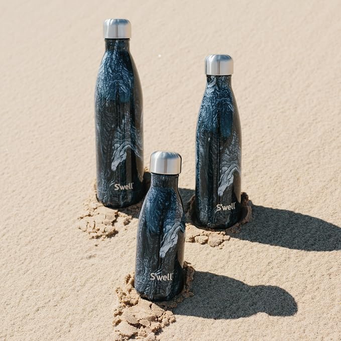 S'well Stainless Steel Water Bottle, Azurite Marble, Triple Layered Vacuum - Image 6
