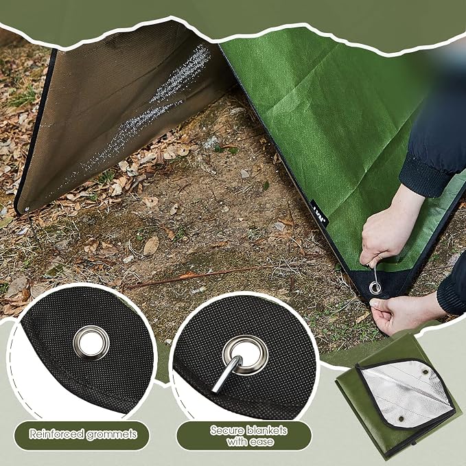 Kingdder 1 Pcs Heavy Duty Emergency Blankets - Image 3
