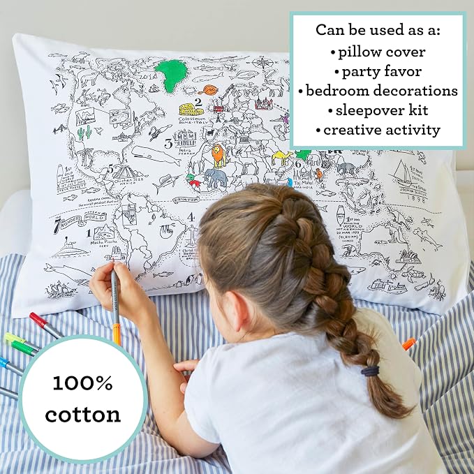 eatsleepdoodle - Coloring Pillowcase - Image 6