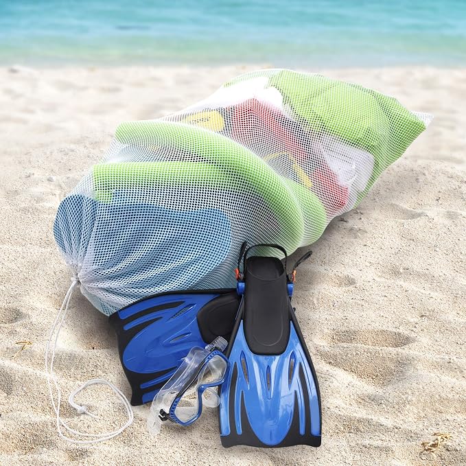 Champion Sports Mesh Equipment Bag – Heavy-Duty Nylon Drawstring Bag - Image 7
