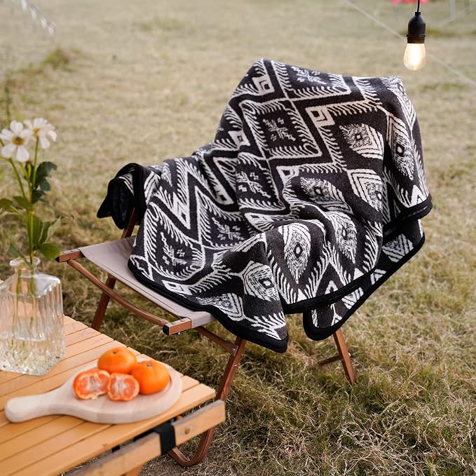 PuTian Merino Wool Blanket Camping Outdoor Blanket - Image 4