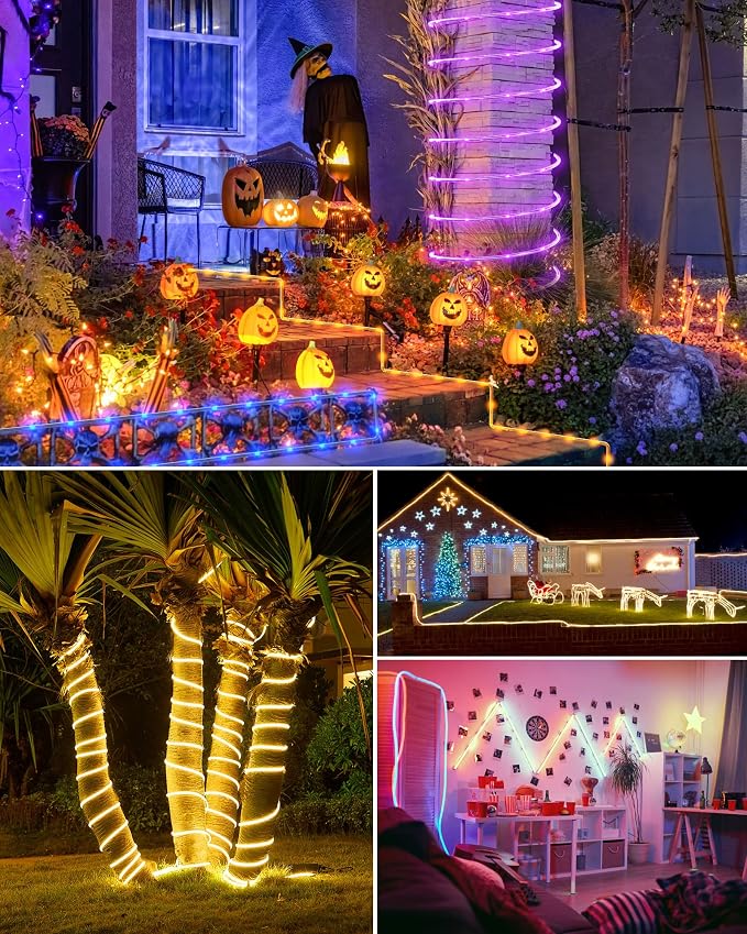 Color Changing Rope Lights Outdoor - 99ft 300 LED Outdoor String Lights - Image 4