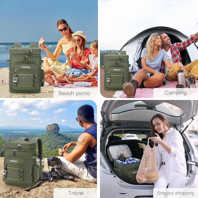 Hulongo Large Waterproof Insulated Cooler Backpack - Image 6