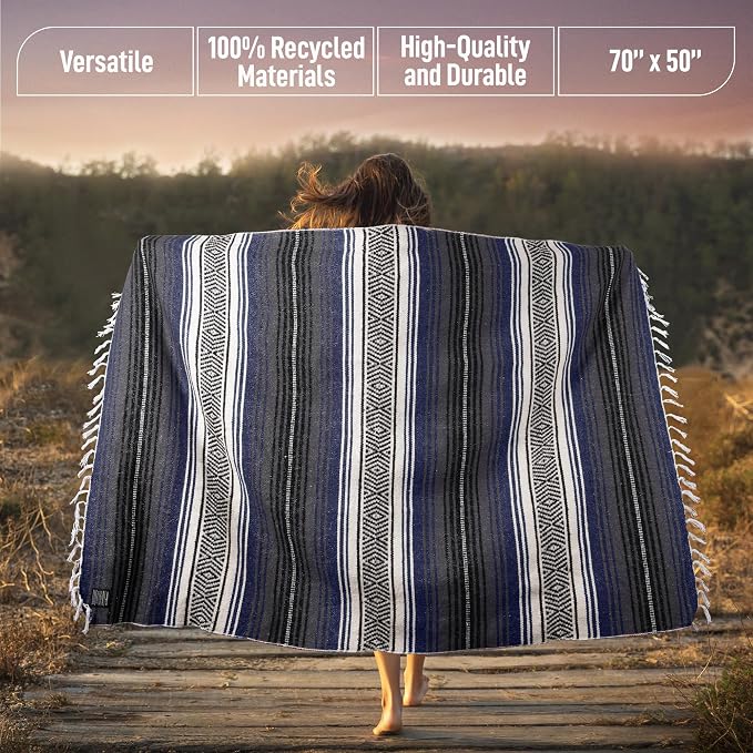Hydration Nation Authentic Extra Large Mexican Blanket - Image 5
