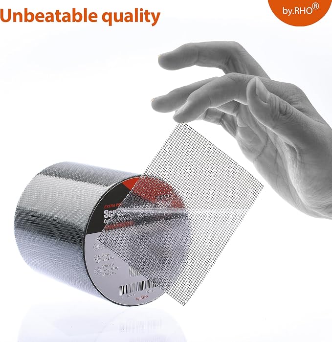 by.RHO Screen Repair Kit, Extra Wide, Adhesive & Waterproof, Fiberglass - Image 6