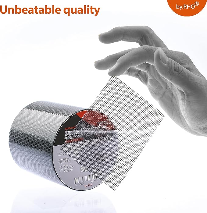 by.RHO Screen Repair Tape – Strong Self-Adhesive Window & Screen Door Repair Kit - Image 6