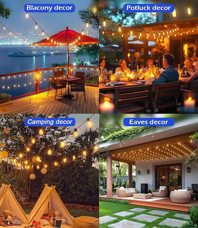 Tenmiro 50FT LED Outdoor String Lights - Image 7