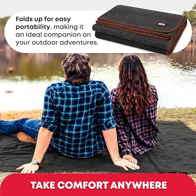 Ever Ready First Aid Military Wool Blanket 80% Wool - Image 2