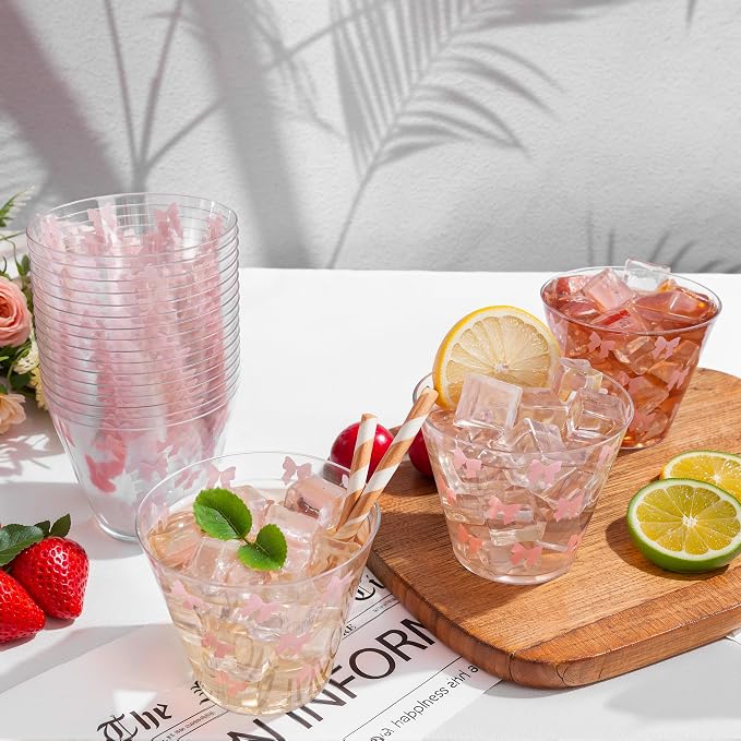 I00000 200 Pcs 9 oz Clear Plastic Cups - Image 4