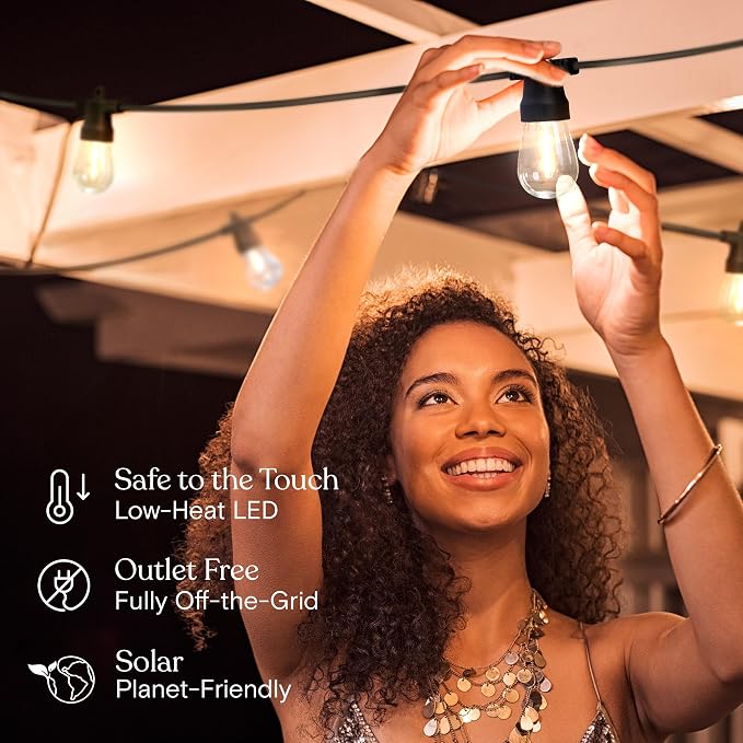 Brightech Ambience Hybrid Outdoor String Lights - Image 8