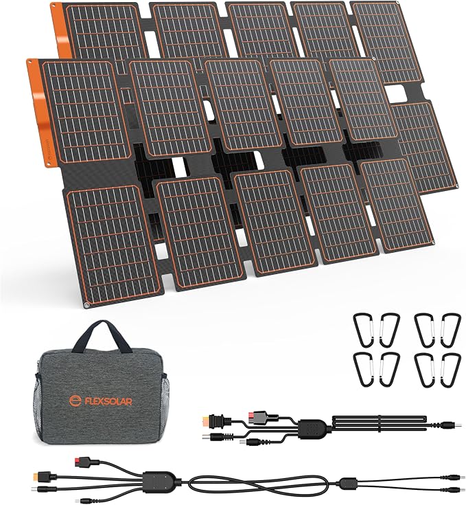 FlexSolar 2 PCS 100W Portable Solar Panels Chargers by FlexSolar