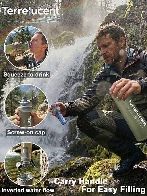 33.8 oz Collapsible Water Bottle - Image 2