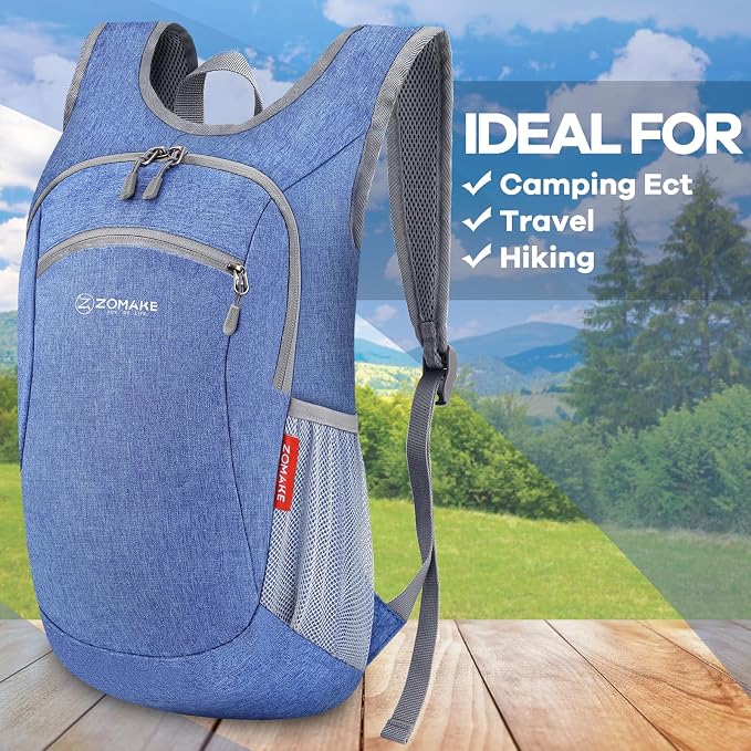 ZOMAKE Ultra Lightweight Packable Backpack 10L, Small Foldable Backpacks Hiking - Image 6